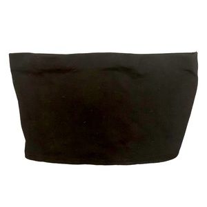 H&M Divided bandeau never worn black crop top size Medium